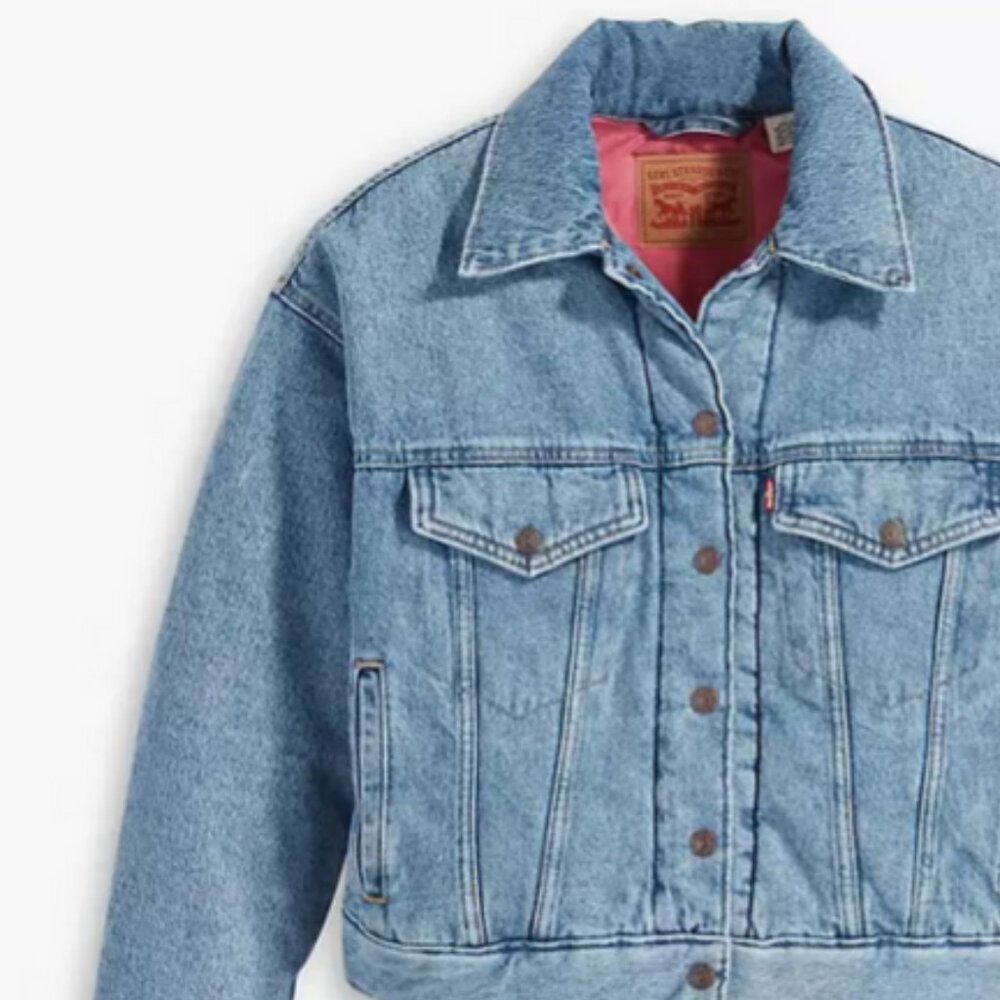 Levi's® Women's Padded Trucker Jacket - Whatever Whenever M - Picture 2 of 6